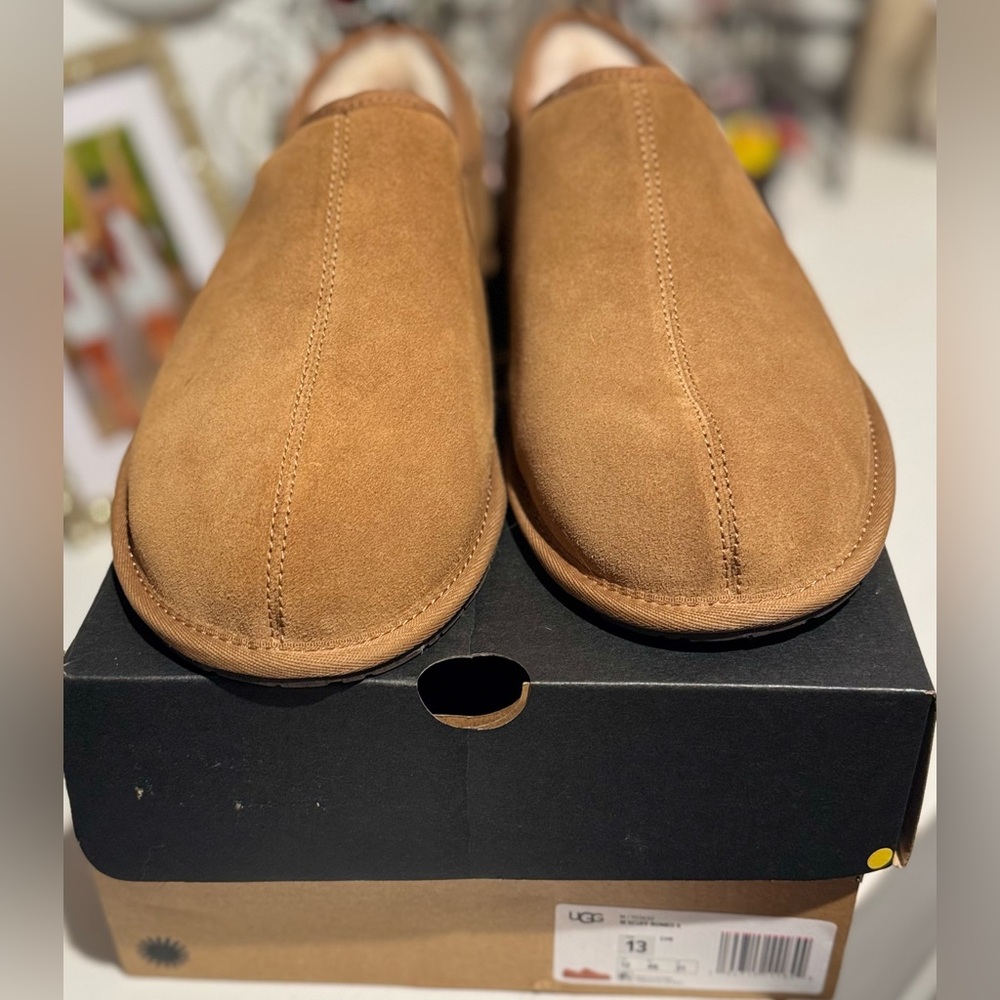 Men’s UGG Tan Suede Slip-On Loafers